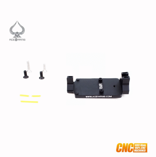 Ace1 Arms DD Style Red Dot Back Up Sight Base for hicapa용 ( BK )