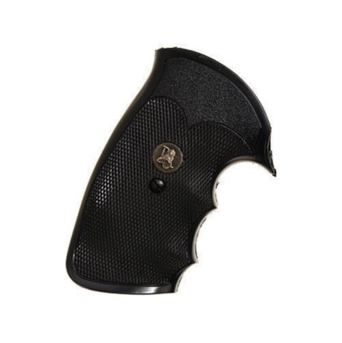 Pachmayr Gripper Grips with Finger Grooves Colt Python Rubber Black