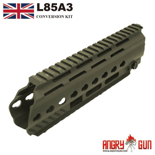 Angry Gun L85A3 Conversion Kit for WE GBB Version (included Rail System, Top Rail, Gas Block &amp; Gas Piston)