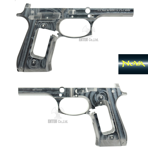 Beretta M92FS INOX Slide &amp; M9 Frame Set for Marui M9A1 -Naked Silver