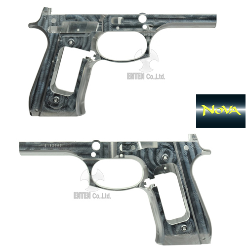 Beretta M92 Elite  Slide&amp;M92FS Old Style Frame for Marui M9A1-Aluminum Naked Silver 