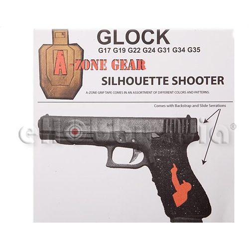 A-Zone Custom Gear Grip Tape - Silhouette Shooter (Glock)