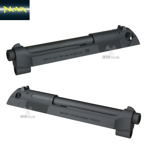             Beretta M92FS (USA Ver.) Slide +M9A1 Style Frame for Marui M9A1-Aluminum Black