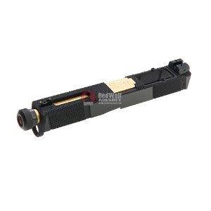 EMG SAI Utility Slide Kit w/ RMR Cut (by G&amp;P) - Gold Barrel for Umarex G17 GBB Pistol