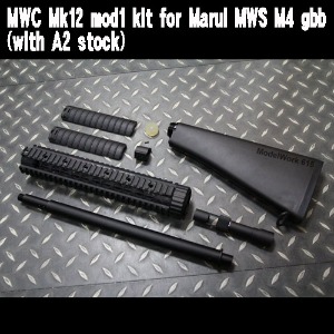 MWC Mk12 mod1 kit for Marui MWS M4 gbb (with A2 stock)
