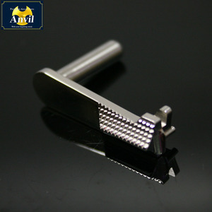 Marui Kimber Type  Slide Stop(Checkered)-silver
