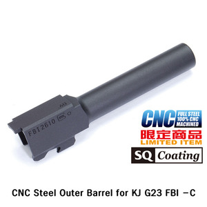 CNC Steel Outer Barrel for KJ G23 FBI -C Type   