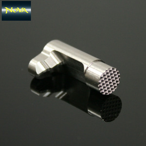 Nova Magazine Catch for M1911A1 - Type 1 (Checkered) - Stainless