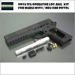 NOVA SFA Operator LDC-Rail  Kit for Marui M1911 / MEU GBB Pistol ( Black ) 