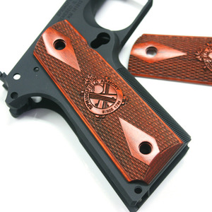 Springfield Armory &#039;original&#039; Crossed Cannon 1911 Cocobolo Grips Full-Size Beautiful Detail