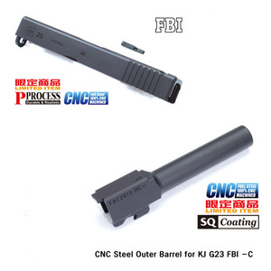 CNC Slide &amp; outer barrel  for KJWORK GLOCK-23 FBI 