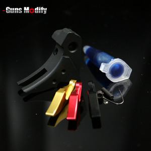 GunsModify Aluminum Adjustalbe Trigger STD Type Ver.3 ( Black / 3 color BK/GD/RD Trigger )