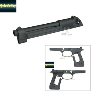 M92FS Slide+Beretta M92FS New Style Frame Set for Marui M9A1-Aluminum Black