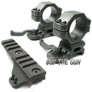 Ring Set with Tactical Cap Rail and ring inserts (Hi)