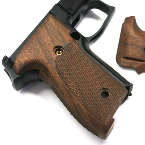 SIG SIGARMS P228 228 Walnut Grips Beautiful! w/Side Decocker/Safety/MagRelease 