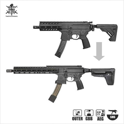 TASK FORCE Carbine Conversion Kit for VFC MPX-K GBB/AEG [Marking ver.]