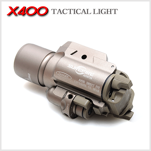 [레플리카] X-Fire X400 /w Laser 택티컬 라이트- TAN (정품배터리사은품)