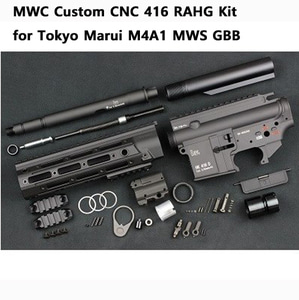 MWC Custom CNC 416 RAHG Kit for Tokyo Marui M4A1 MWS GBB ( Black Limited )