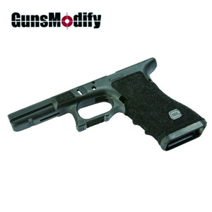 Guns Modify Polymer Gen 3 RTF Frame for Tokyo Marui Model 17 w/ ZE Style Stippling CNC Cut - Black