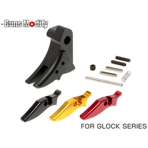 Guns Modify Aluminum Trigger for Tokyo Marui Glock Series - STD Style Ver 3 - Black