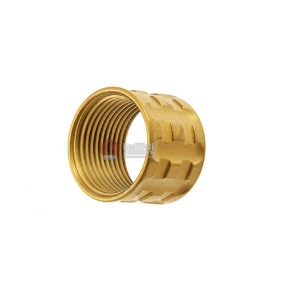 Airsoft Surgeon TP-Pro Knurled Thread Protector - 14mm CCW - Gold