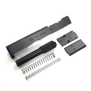 Jin Airsoft G45 MOS Stainless Steel Slide Set for Umarex Glock 45 - Black