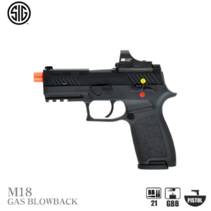 [입고]SIG SAUR M18 GBB PISTOL [Black/Tan] (RED-DOT 기본장착/영점조절불가능)