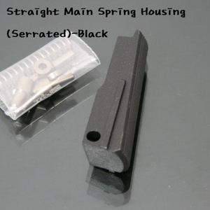 Straight Main Spring Housing (Serrated)-Black
