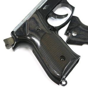 Beretta 92F 92FS M9 M9A1 Blackwood Checkered Pistol Grips Full-Size BeautifulNEW