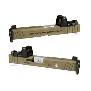             Gun Modify SAI RMR Slide Set for Marui G17/G18C Gas Pistol ( FDE /sliver )