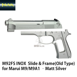 M92FS INOX (Old Type Frame) Slide &amp; Frame Setfor Marui M9/M9A1 &amp;#8211;Matt Silver