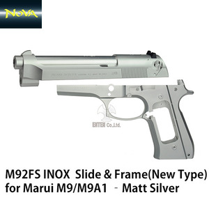 M92FS INOX (NEW Type Frame) Slide &amp; Frame Setfor Marui M9/M9A1 &amp;#8211;Matt Silver