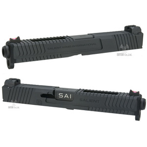 Salient Arms BLU 9mm&gt; Slide Set for Marui G17-Black